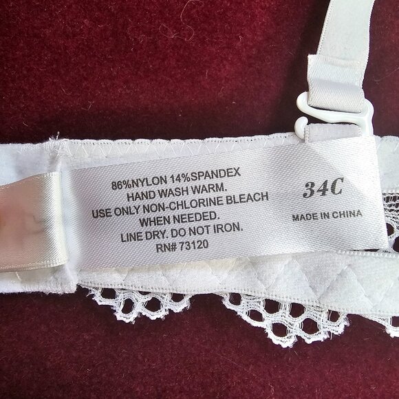 Frederick's of Hollywood Saffron Lace Push Up Bra - 34C - NWT - Picture 14 of 14
